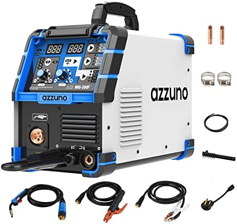 AZZUNO 200A MIG Welder,110V/220V Dual Voltage multiprocess welder