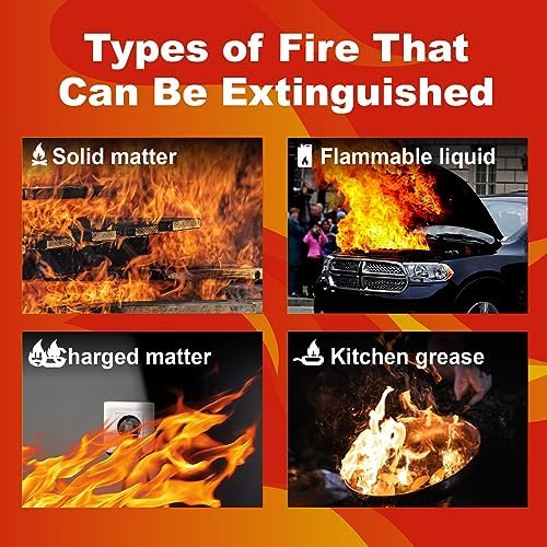 Fancylife Fire Extinguishers for Kitchen - 620ml 1.6 Lb Abc Small - Image 3