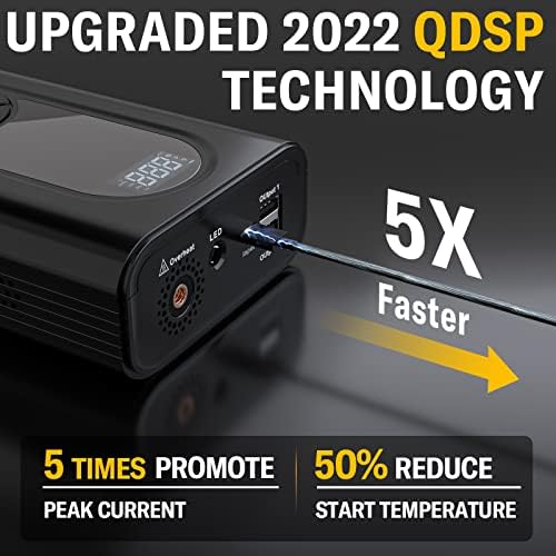 TELUXE Jump Starter with Air Compressor, 2500A 120PSI Car Battery Jump Starter - Image 5