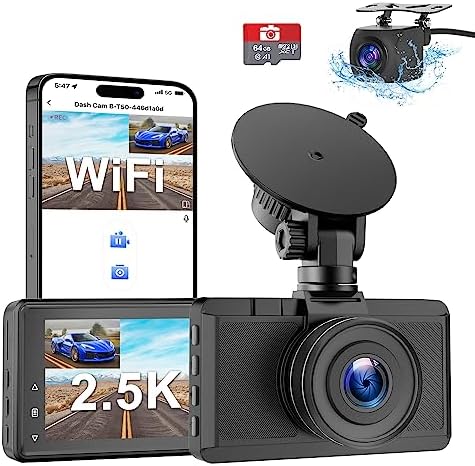 Dash Cam Front and Rear Camera, Otovoda 3Inch Screen Dash cam