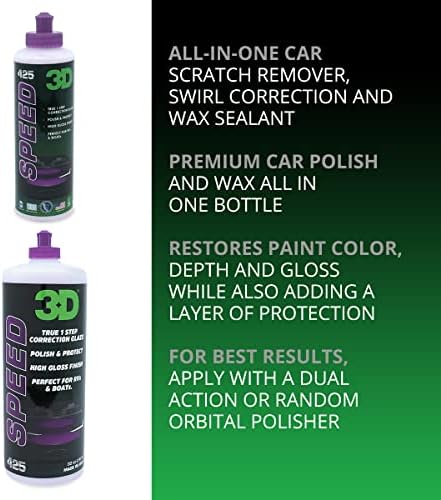 3D Speed Car Scratch Remover Polish & Wax – 16oz – All-In-One Scratch Remover - Image 2