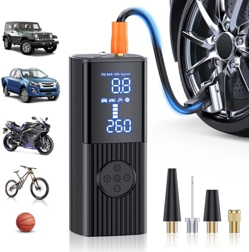 Hafuloky Tire Inflator Portable Air Compressor - 180PSI & 20000mAh Portable Air