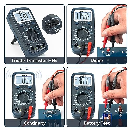 VENLAB Digital Multimeter DC AC Voltmeter, Ohm Meter, Fast Accurately Measures - Image 4