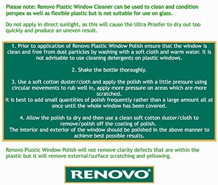 Renovo RWP501136 International Plastic Window Polish, 50 ml - Image 5