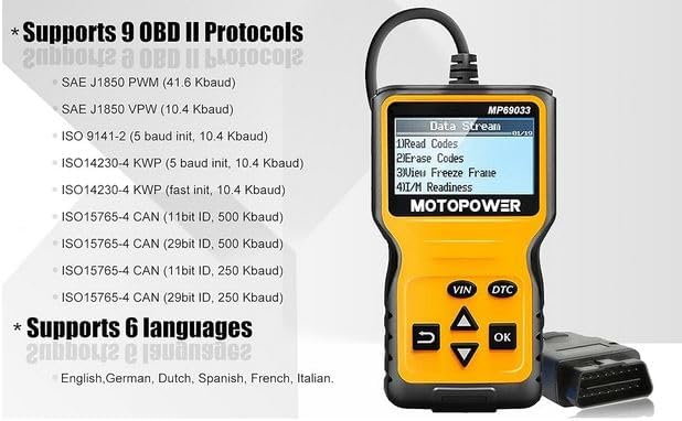 MOTOPOWER MP69033 Car OBD2 Scanner Code Reader - Image 8