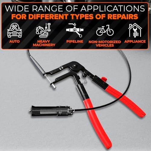 Radiator Hose Clamps Pliers Tool - Hose Clamp Plier Wire Clamp Tool Long Reach - Image 8