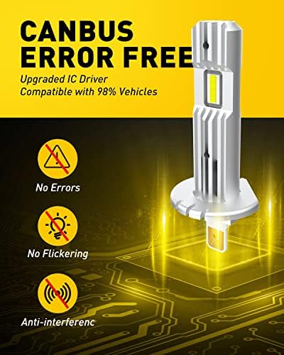 AUXITO 2023 Upgraded H1 LED Headlight Bulb, 6500K White - Image 7