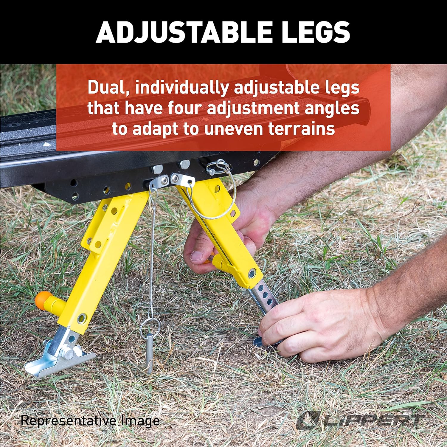 Lippert Solid Stance RV Step Stabilizer Kit for 5th Wheels - Image 7